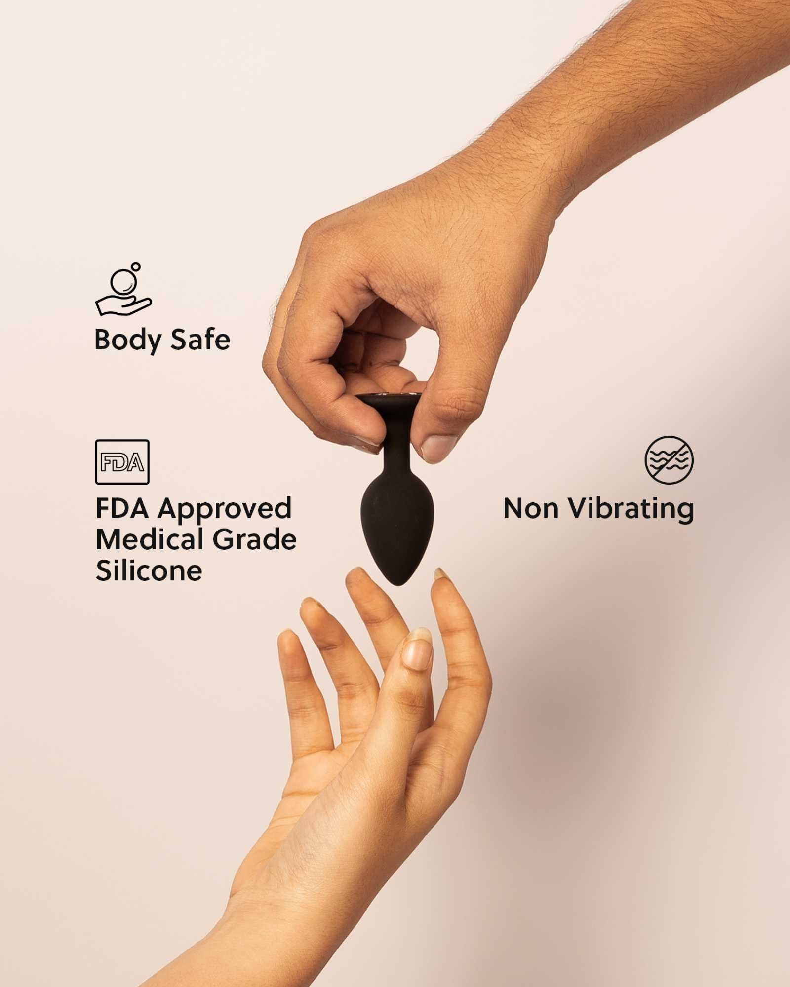 Sangya Omega Plug - 3 Size Combo Set Medical Grade Silicone Butt Plugs