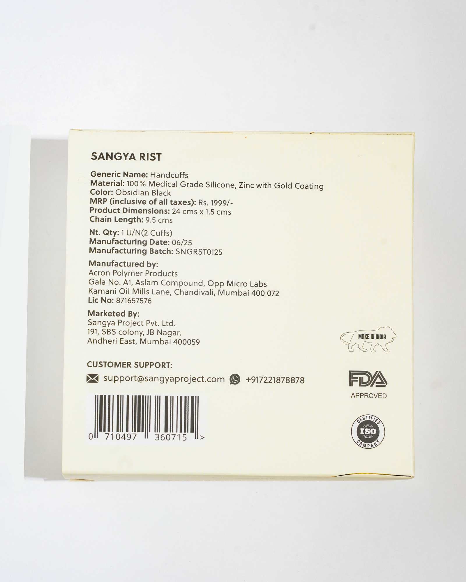 Rist Bracelet Handcuffs