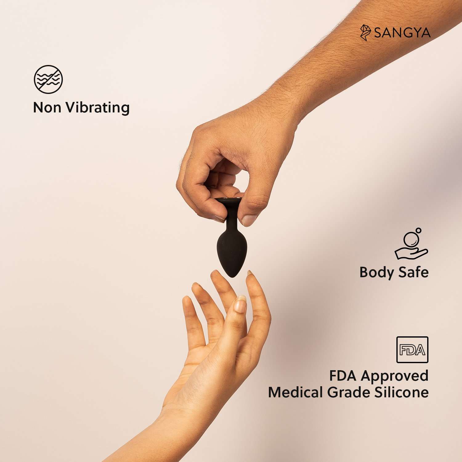 Sangya Omega Plug: Superior Medical Grade Silicone Butt Plug for intense Pleasure