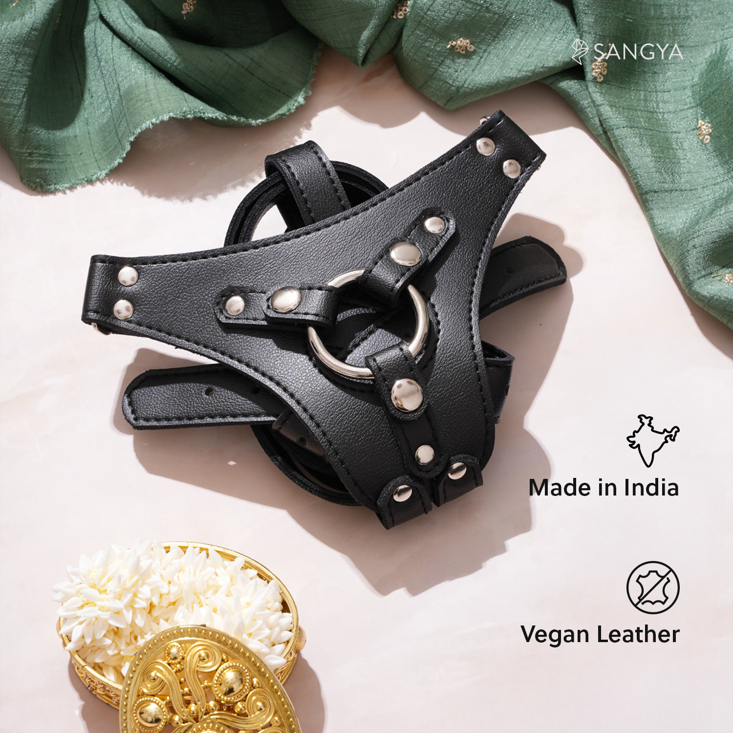 Sangya S9 Strap-On - India's First Suction Base Dildo with Vegan Leather Harness