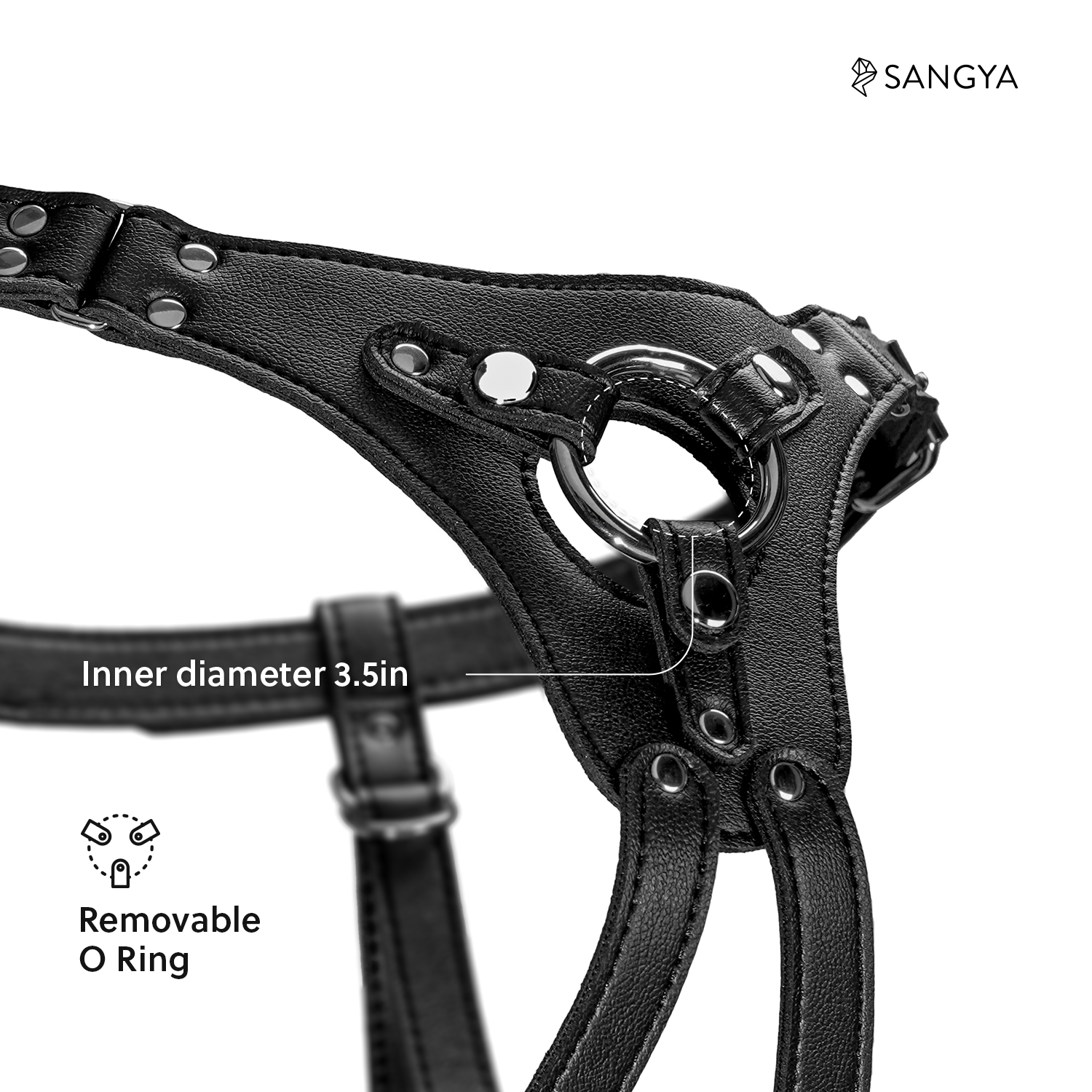 Sangya S9 Strap-On - India's First Suction Base Dildo with Vegan Leather Harness