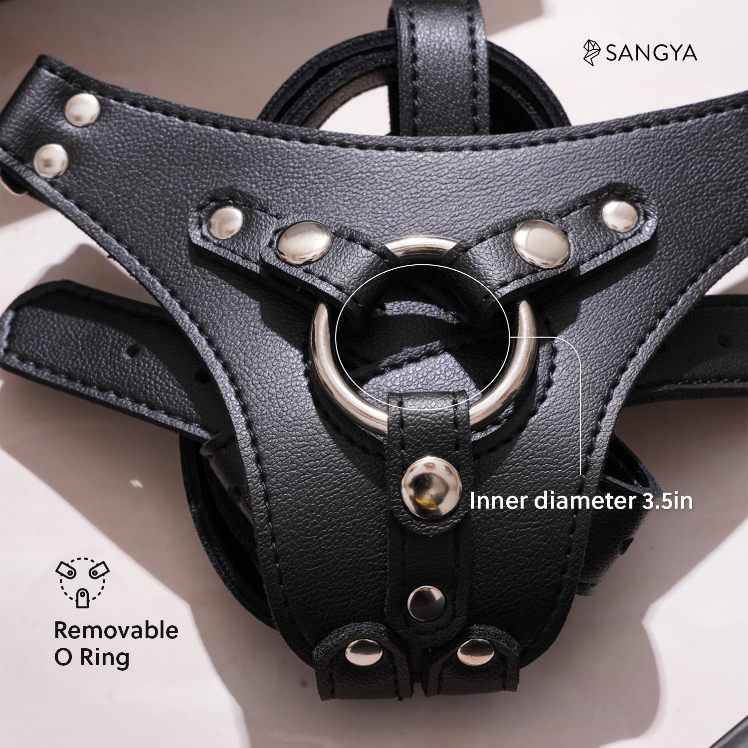 Sangya S9 Strap-On - India's First Suction Base Dildo with Vegan Leather Harness