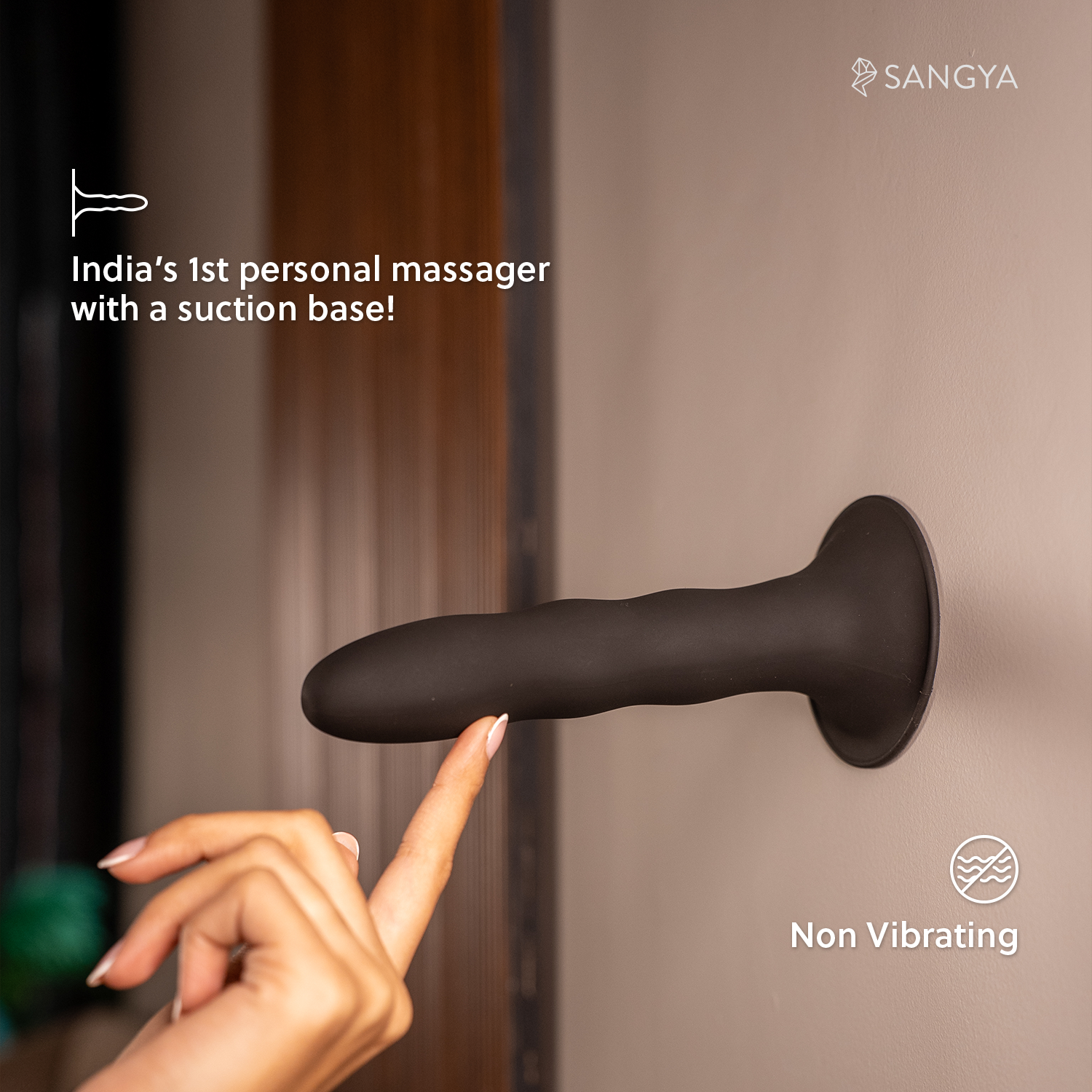 Sangya S9 Dildo - India's First Non Vibrating Massager with Suction Base