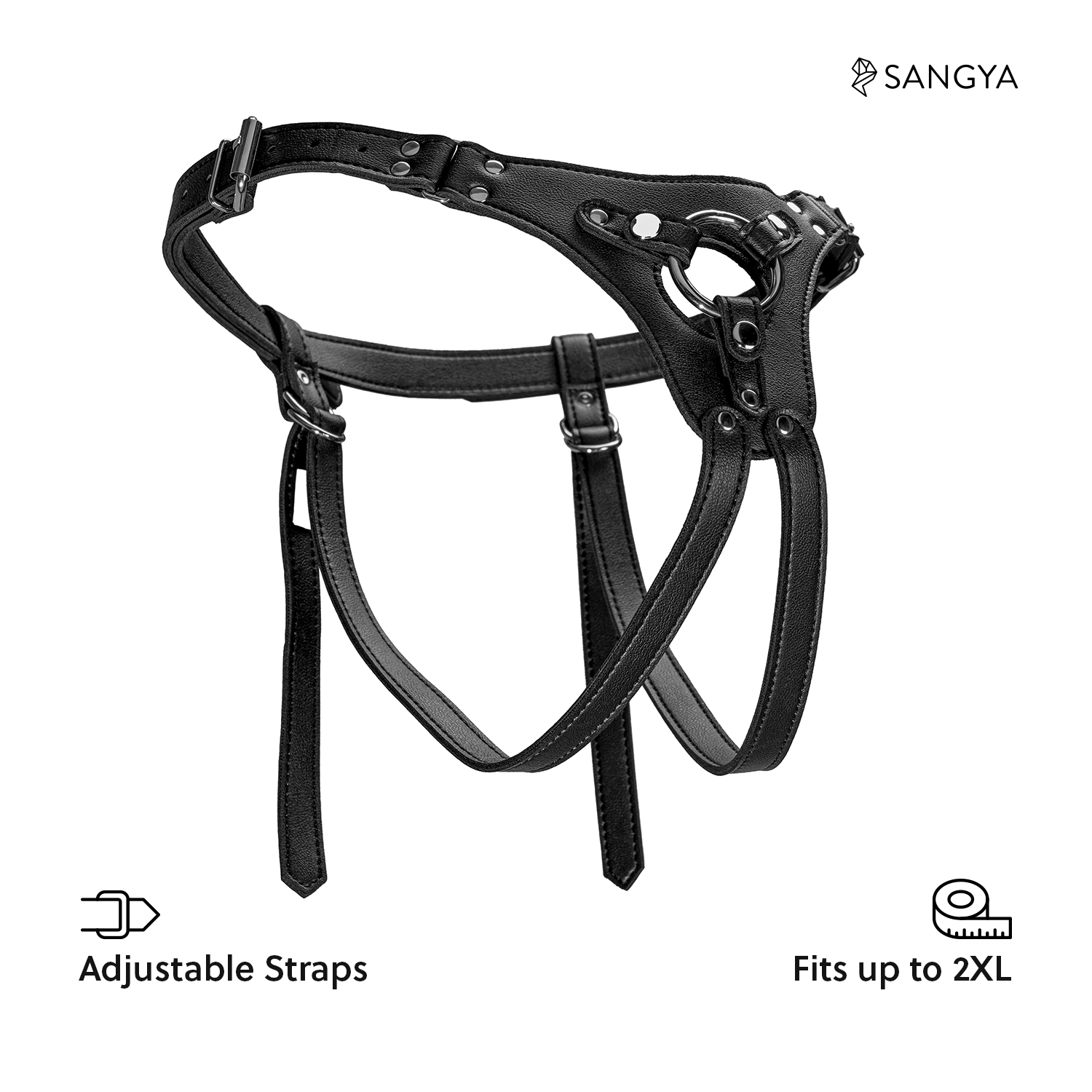 Sangya S9 Strap-On - India's First Suction Base Dildo with Vegan Leather Harness