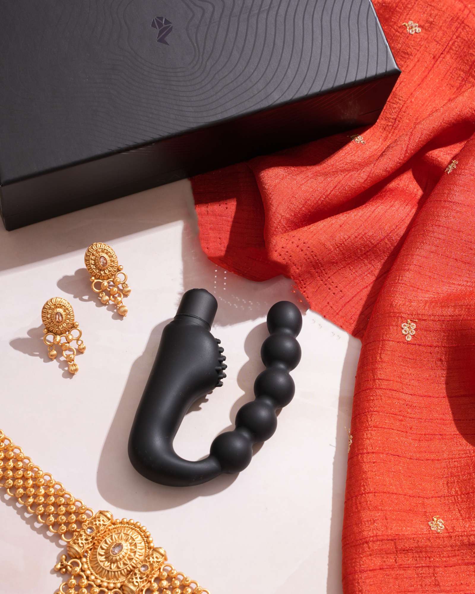 Sangya 21 - Beaded Silicone sleeve with a Bullet Massager