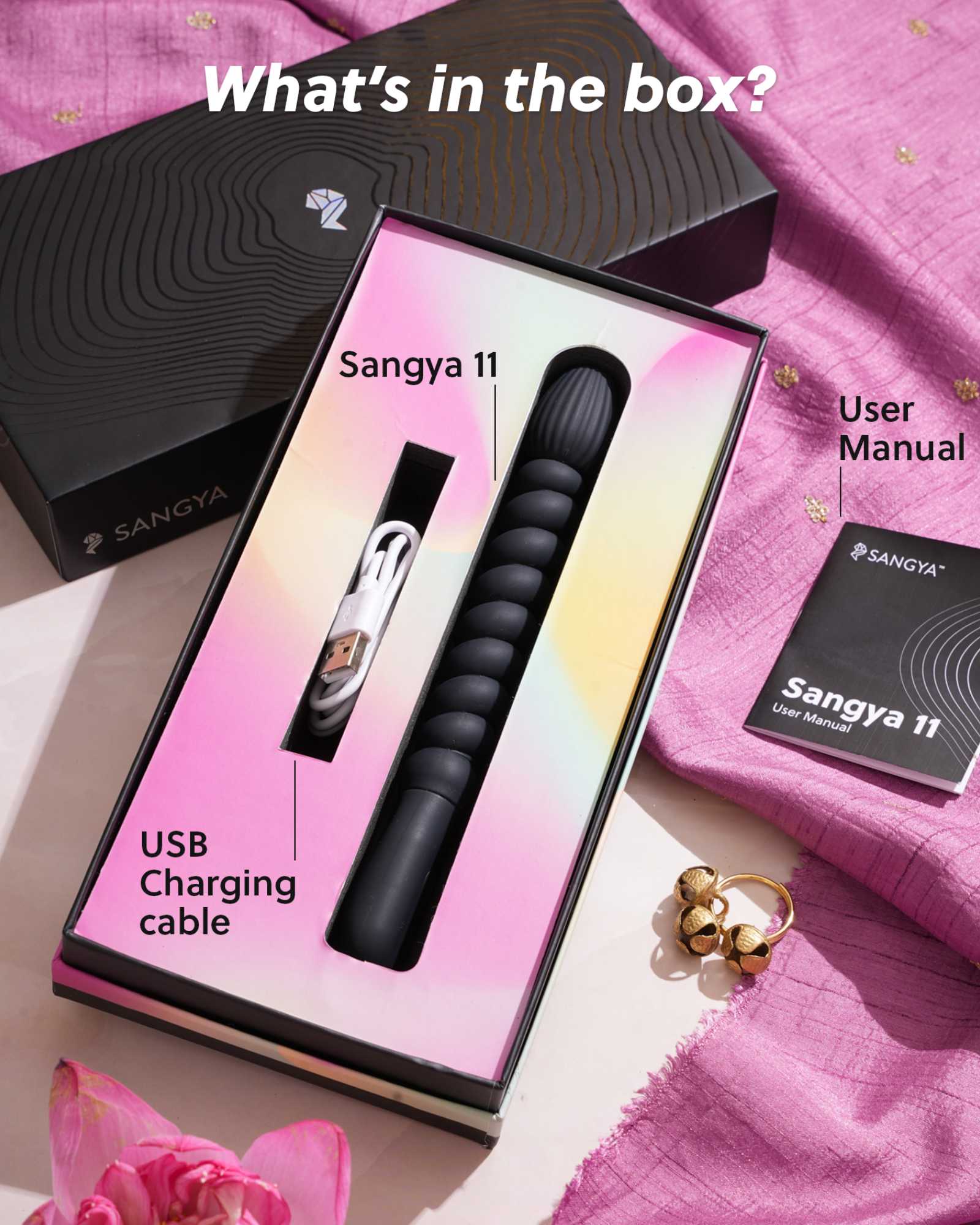 Sangya 11 Massager - Flexible and textured for beginners